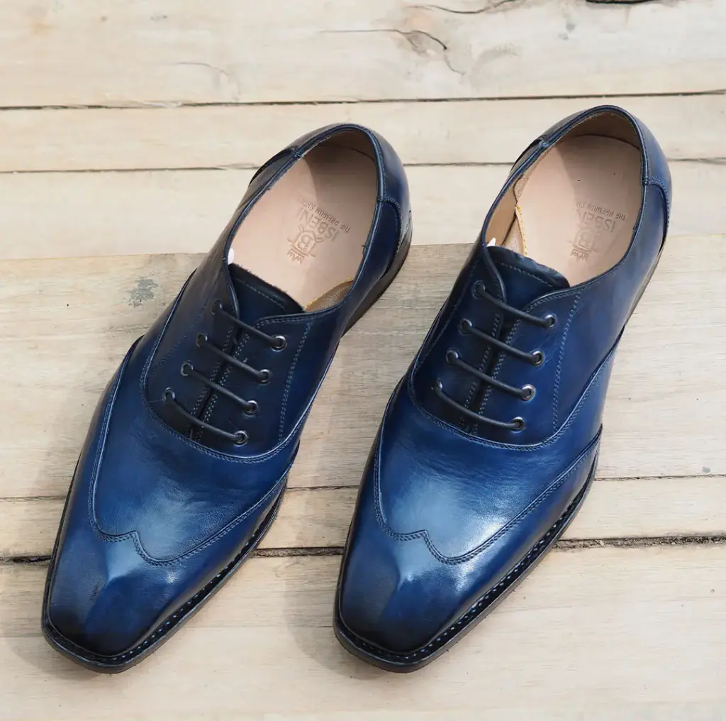 Isbeni Cobalt Azure - Artisanal Wingtip Oxford